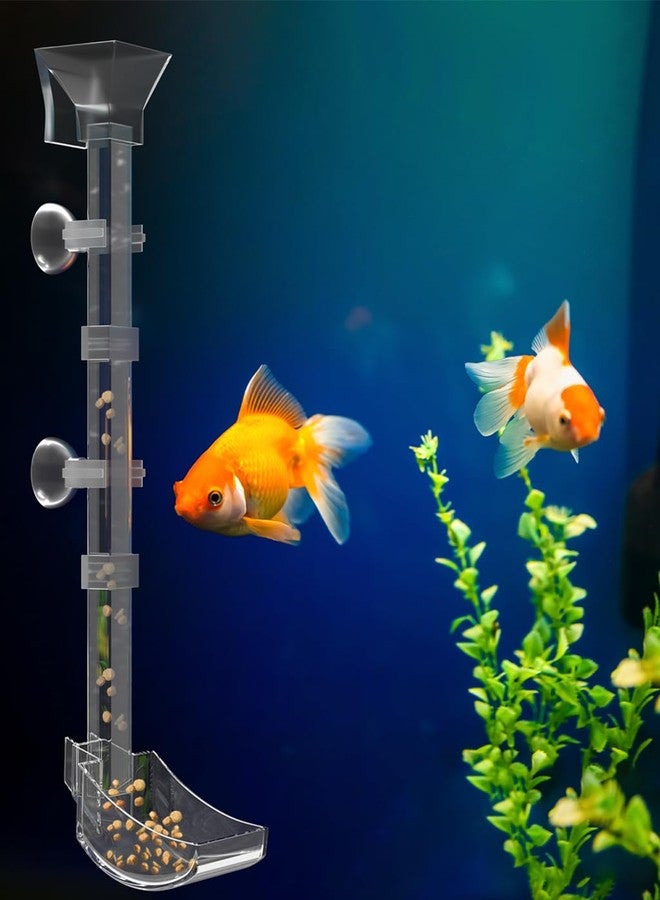 KINGYEENUO Shrimp Feeder Set - Aquarium Fish Feeder Tube Kit with Feeding Ring, Cleaning Brush, Tank Feeding Tube - Image 1